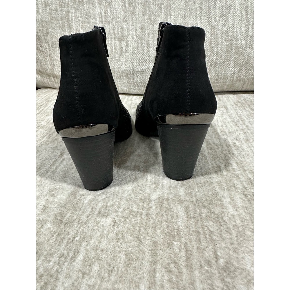 Jennifer Lopez Women’s Ankle Boots Size 6.5 Black Suede and Studs Galena - Picture 9 of 14